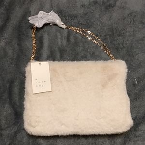 Detachable Cross Body Faux Fur Purse